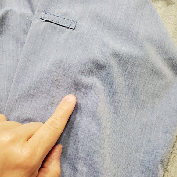 Chef Works Urban Collection Long Sleeve Button Up Chef Shirt Blue Men Sz XL - Picture 12 of 12